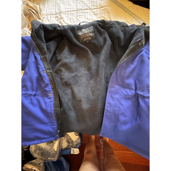 Maxam Mountain Goose Down Insulated Jacket XL Blue Black Winter Ski Coat Parka - Picture 6 of 12